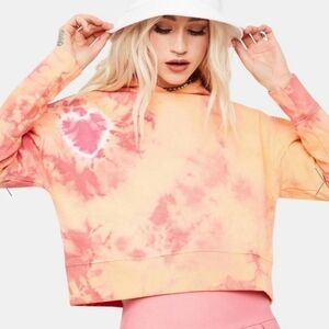 Frankies Bikinis Burl sweatshirt sherbet tie dye